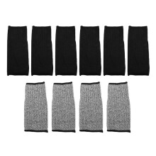 5 Par SkäRbräNnskyddade äRmar Armskyddshylsa Underarm Armskydd Tunt LäDer Skraparmskydd