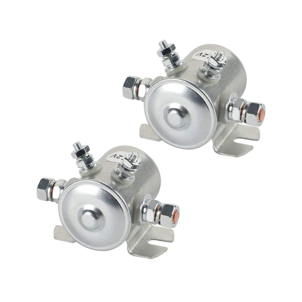 2X Max 300A Continuous Duty Solenoid Relay 12V Solenoid For Carts,Winch ,Marine In Rush Silver 6031233293949