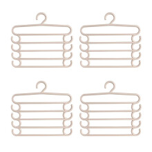 Pants Rack Multifunctional Household Saving Space Multi Layer Trousers Hanger Pants Closet Color Clothes Peg 5 Layers A