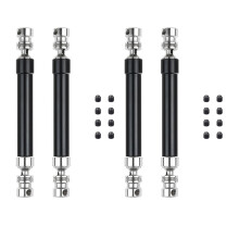 4PCS Metal CVD Drive Shaft 110-160mm for 1/10 RC Rock Crawler Axial SCX10 90046 Trx4,Black