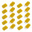 20X Yellow Plastic Shell K Type Thermocouple Plug Socket Connector Set 1