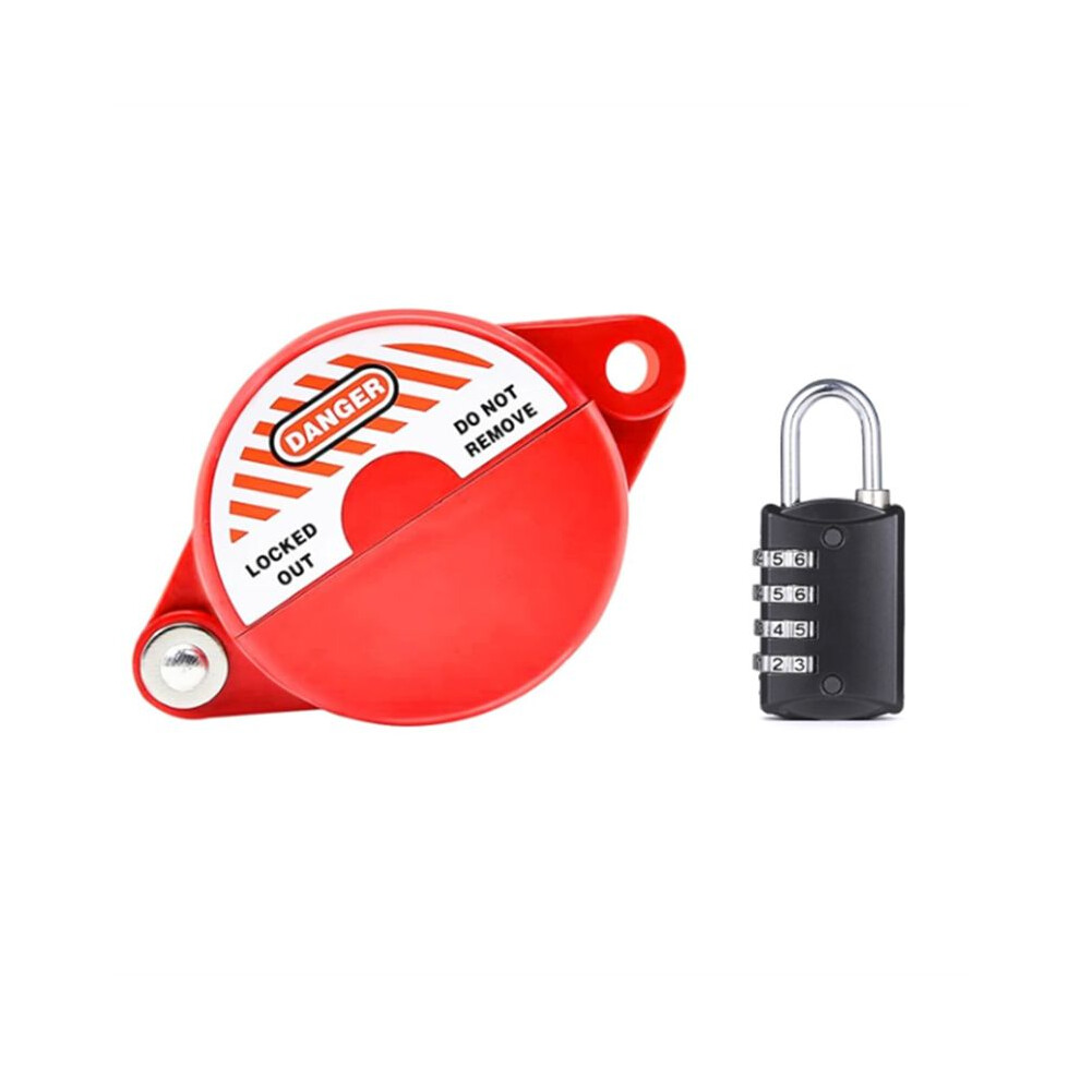 Photos - Door Lock Gate Valve Lockout Device with Coded Lock Suited for 1 to 2-1/2 Gate Valve Handles Gate Valve Lockout Water Spigot Lock