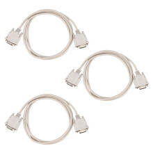 3pz 1.4M RS232 DB9 9 Pin Maschio A Video VGA 15 Pin Maschio Adattatore Cavo Grigio Chiaro