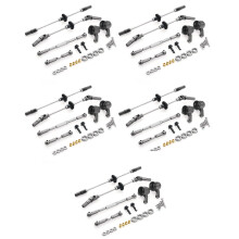 5X Upgrade Steel Gear Bridge Axle Gear Steering Cup Kit for MN D90 D91 MN99 MN99S 1/12 RC Car Spare Parts,F+R