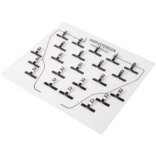 Supporto per Extension Porta Extension per Capelli nel Acrilico Clip da Tavolo Nella Piastra per Innesto Parrucca per Parrucchino Salone Professionale