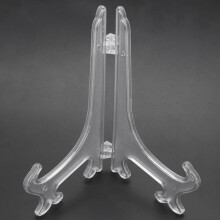 5X Transparent 7 inch Display Easel Stand Plate Bowl Picture Frame Photo Pedestal Holder