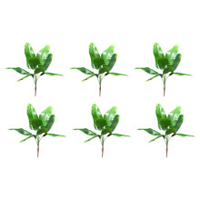 6X Artificial Plants Tropical Leaves Banana Tree Faux Leaf of Plant Fake Leaves Indoor Outside Garden Wedding Decor