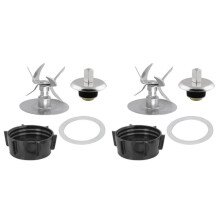2X Blender Blade with Coupling Replacement for Osterizer Parts, 6 Point Fusion Blade with Coupling Kit