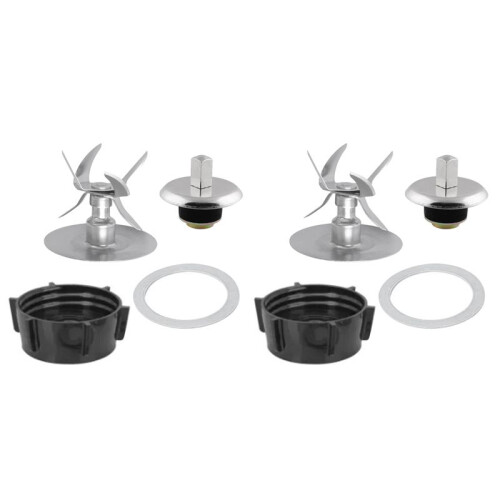 2X Blender Blade with Coupling Replacement for  Osterizer Parts, 6 Point Fusion Blade with Coupling Kit