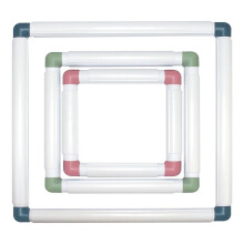 3-Pack Square Embroidery Hoops  Stitch Hoops Punch Needle Hoops Embroidery Quilting Frame,As Shown