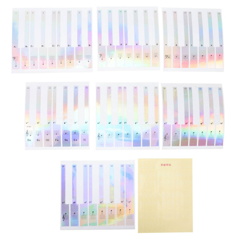 1Set Pegatinas Introductorias Para Piano Y Teclado 2