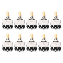 10X Solid Knob Shaft Box für Sg 3 Kanal Adapter Schalter, Beige Spitze