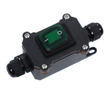 Waterdichte Scheepsschakelaar met IP65 Shell Rocker Elektrische Apparatuur AAN/UIT met LED-Licht-Aan/Uit-Knop (C)
