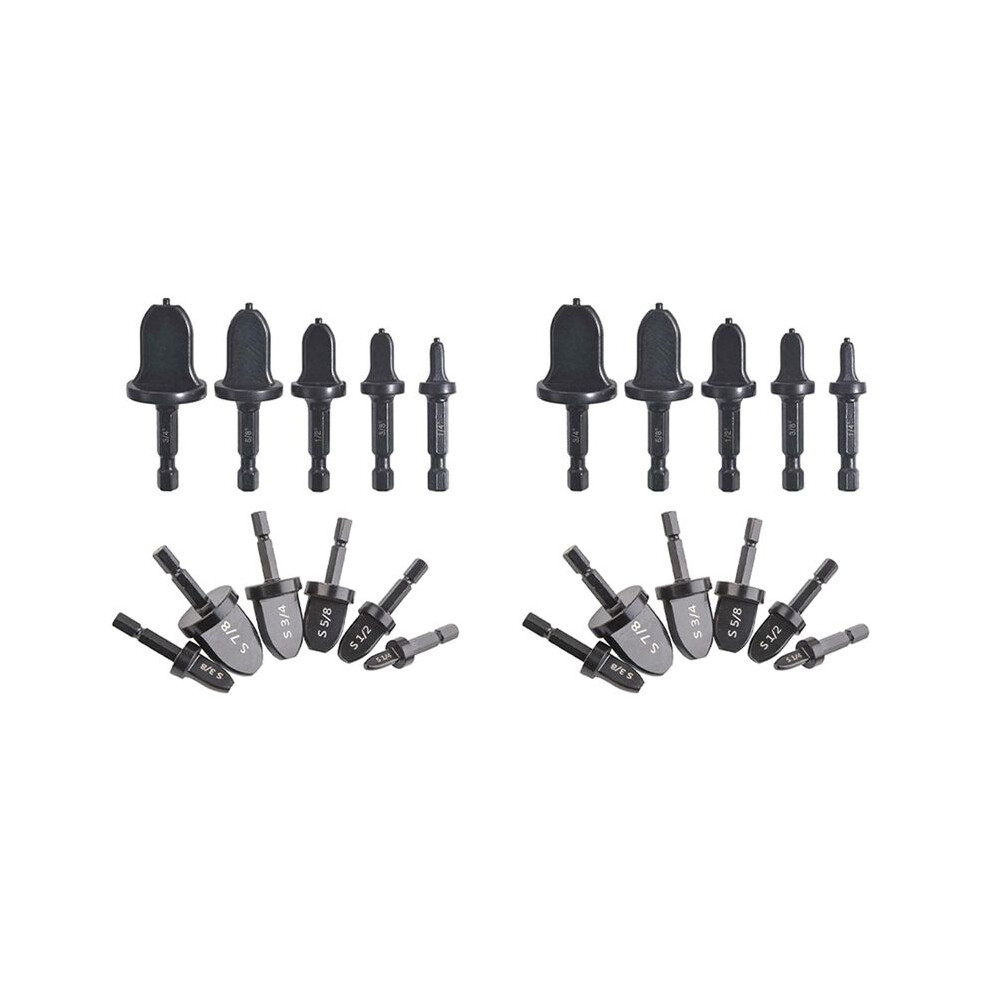 22X Hex Handle Air Conditioner Copper Pipe Swaging Tool, Swaging Tool Drill Bit Set Tube Flaring Tool 4712874655618