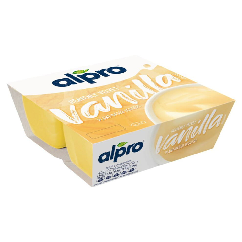 Alpro Velvet Vanilla Dessert 4X125g (Pack Of 1)