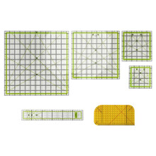 6 PCS Quilting Ruler Square Acrylic Quilting Ruler Fabric Cutting Ruler Transparent Acrylic Ironing Ruler