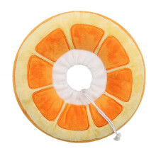 Adjustable Cat Cone Collar Soft, Cute Cats Recovery Collar, Cats Cones After Surgery for Kittens Orange Small
