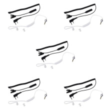 5X 2-Pin PTT Mic Headset to 3.5mm Air Acoustic Tube Earpiece for UV-5R 888S