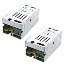 2X Voltage Transformer Power Supply AC 110/220V to 12V 1A Silver