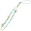 Assorted Color Beaded Plastic Phone Wrist Strap Keychain Lanyard 4