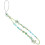 Assorted Color Beaded Plastic Phone Wrist Strap Keychain Lanyard 7