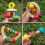 Sunflower-Shaped Solid Wood Baby Rattle - Colorful 7