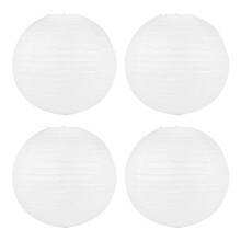 4 x Chinese Japanese Paper Lantern Lampshade for Party Wedding, 50cm(20 inch ) Creamy-White