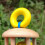 Sunflower-Shaped Solid Wood Baby Rattle - Colorful 9