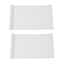 2X DIY 30X127 3D Carbon Fiber Decal Vinyl Film Wrap Roll Adhesive Car Sticker Sheet White