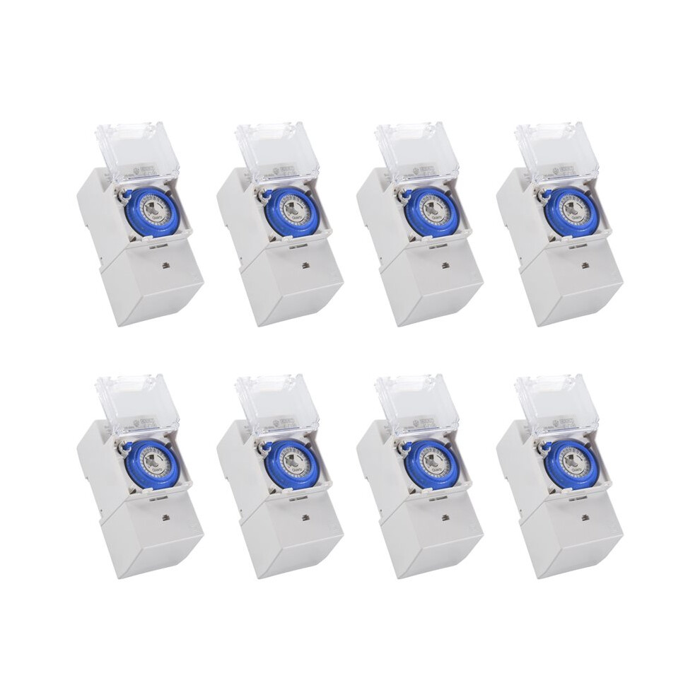 8X Sul181h Mechanical Timer 24 Hours Relay Electrical Programmable Timer 24 Hour Din Rail Timer 6032399939900
