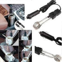 12V/24V Portable Safety Car Car Immersion Heater Electric Water Coffee Baby Bottle Water Immersion Electric Boiler Heater_Featured Gift