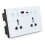 EU UK US Universal Plug Tuya WiFi Branco  Socket  com USB e Porta Tipo C Saída  Life 1