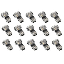 15 StüCk 3-Wege-2-Pin-Kabelverbinder Niederspannungs-Universal-Kompakt-T-Tap-Kabelverbinder Ohne Abisolieren für 18-22 AWG-Kabel