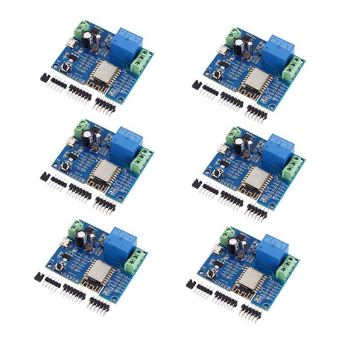 6X WIFI Relay Controller Module,  5V 8V-80V ESP8266 Wireless Controller Module ESP-12F for IOT  Home APP