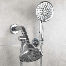 (chrome plated) Shower Arm Diverter Valve, Bathroom Brass G1/2 3 Way Shower System Component Replacement For Handheld Fixed Spray Shower Head A