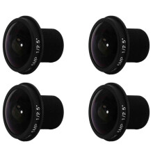 4X HD Fisheye CCTV-Objektiv 5MP 1,8 mm M12 x 0,5 Halterung 1 / 2,5 F2.0 180 Grad fuer Videoueberwachung Kamera CCTV-Objektive