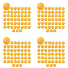200- Pack Premium Pong Balls Advanced Training Table Durable Seamless Balls Orange