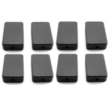 Electrical Junction Box 8PCS Electric Plastic Black Waterproof Project Junction Case 2.16X1.38X0.59 Inches(55X35X15mm)