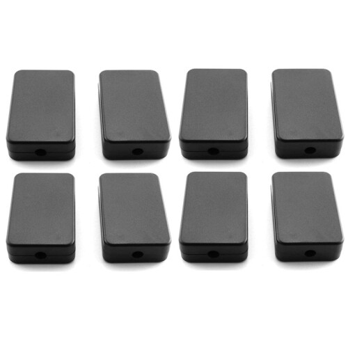 8 Peças de Plástico Elétrico Preto Impermeável Projeto Caixa de Junção 2,16 X 1,38 X 0,59 Polegadas (55 X 35 X 15 mm)