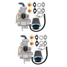 2X PZ20 Carburetor for 50Cc 70Cc 90Cc 110Cc 125Cc 4 Stroke Engine ATV UTVs  CRF50F CRF80F with Air Fuel Filter