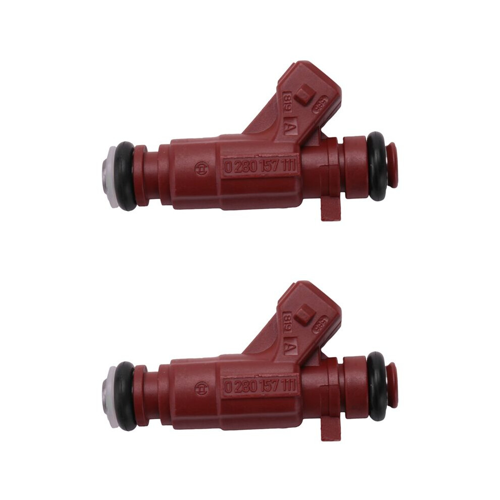 2X Fuel Injector Nozzle 0280157111 For / 1.0L 8V 032908031S 2007-2014 Auto Parts Injector Nozzle Red 6032519335117