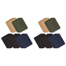 Iron Patches 40 Pieces Jacket Jean Clothes Patches Kit, 4.9 x 3.7 Inch, Dark Assortment, 5 Colors