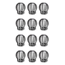12PCS Gutter Guard Downspouts Filter Strainer Preventing Leaf Debris Branches Roof Moss From Clogging the Pipes