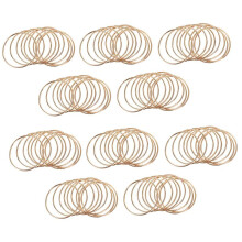 100 Pack 3 Inch Gold Dream Catcher Metal Rings Hoops Macrame Ring for Dreamcatchers and Crafts