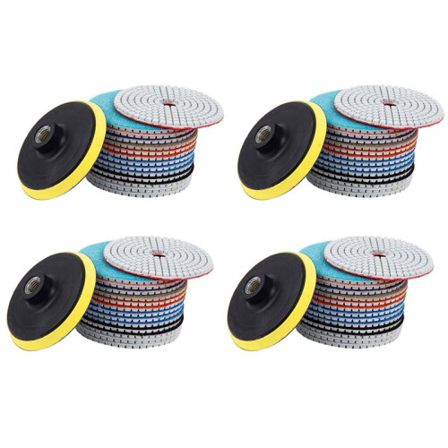 60 Peças Kit de Almofadas de Polimento de Diamante 4 Polegadas 100 mm úMido/Seco