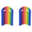 2X Kinder Erwachsene Rainbow Swimming Kickboard Foam Float Kick Board Pool Trainingshilfe Float Hand Foam Board Tool 1