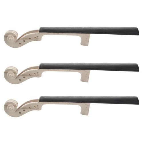 6X 4/4 Taille érable Violon Cou ébène Touche Violon DIY Kit avec Main Sculpté Défiler