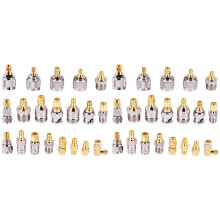 2X SMA to SMA BNC N F UHF Type Connectors Kits RF Adapter 20 Type,SMA Female to F Male,SMA Female to F Female