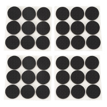 36Pzs Protector de Almohadilla de Pata de Silla Mesa Espuma Negra Autoadhesiva