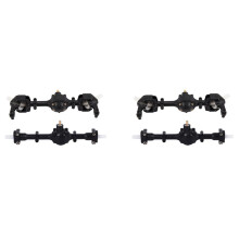 4Pcs Metal Gear Front & Rear Axle Bridge Replacement for WPL B1 B14 B24 C14 C24 C34 C44 1/16 RC Car Spare Parts